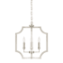 Capital Lighting Courtney 4 Light 16" Wide Candle Style Chandelier Brushed Nickel