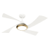 Casablanca Vespucci 52" 4 Blade Indoor / Outdoor LED Energy Star Ceiling Fan with Remote Included Fresh White