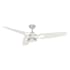 Casablanca Inez 60" 3 Blade Indoor / Outdoor LED Ceiling Fan Brushed Nickel / Fresh White
