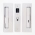 Cavilock Magnetic Privacy Pocket Door Pull Set with LH Snib/RH Emergency for 1-3/8 Inch Thick Doors Bright Chrome