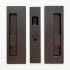 Cavilock Magnetic Latching Privacy Pocket Door Pull for 1-3/8 Inch Door Thickness- Dual Privacy Oil Rubbed Bronze