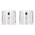 Cavilock Magnetic Bi-Parting Privacy Pocket Door Pull Set for 1-3/4 Inch Thick Doors Bright Chrome