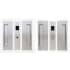 Cavilock Magnetic Latching Privacy Double Door Pocket Door Set for 1-3/8 Inch Door Thickness Satin Chrome