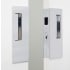 Cavilock Magnetic Latching Keyed Entry Double Door Pocket Door Set for 1-3/4 Inch Door Thickness Bright Chrome