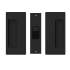 Cavilock CL200 Bi-Parting Mate Passage Pocket Door Set for 1-3/4 Inch Door Thickness Matte Black