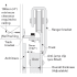 Cavity Sliders-TSBS3660W-TSBS001-Detailed Bracket Dimensions