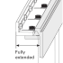 Cavity Sliders-TSBS3660W-TSBS001-Fully Extended Track