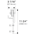 Cavity Sliders-TSBS3660W-TSBS001-Wheel Assembly Dimensions