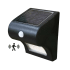 Classy Caps 5-1/8" Wide LED Solar Deck and Wall Light with included Motion Sensor Black