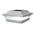 Classy Caps Imperial 7" Wide Dual Mode LED Solar Post Cap Light that fits 5" x 5" Post White