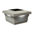 Classy Caps Majestic 7" Wide Dual Mode LED Solar Post Cap Light that fits 5" x 5" Post Tan