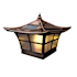 Classy Caps Ambience 8" Wide LED Solar Post Cap Light that fits 3.5" x 3.5" or 4" Post Copper