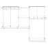 ClosetMaid ShelfTrack 5 to 8 Foot Wide Steel Wire Vinyl Coated Closet System Kit with 4 Shelves and 6 Hanging Tracks White