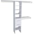 ClosetMaid SuiteSymphony 6 to 9 Foot Wide Closet Organizer Tower System with 2 Modern Style Drawers Pure White