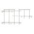 ClosetMaid ShelfTrack 5 to 8 Foot Wide Closet Organizer System Kit with 3 Shelves and 3 Hanging Rods White