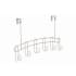 ClosetMaid Over the Door 16-1/2" Wide 6 Hook Hanging Rack Organizer Nickel