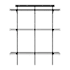 ClosetMaid MaxLoad ShelfTrack 61"H x 48"W Garage Workshop 3 Shelf Organization Kit Black