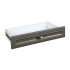 ClosetMaid SuiteSymphony 25 x 5 Inch Tall Drawer For Custom Closet Systems Graphite Gray