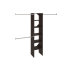 ClosetMaid SuiteSymphony 6 to 9 Foot Wide Closet System with 5 Shelf 16" Wide Tower and 3 Hanging Rods Espresso