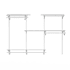 ClosetMaid ShelfTrack 4 to 6 Foot Width Closet System with 4 Shelves White