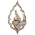 Corbett Lighting Bijoux 2 Light 13-1/2" Wide Wall Sconce with Crystal Accents Silver Leaf / Antique Mist