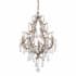 Corbett Lighting Amadeus 3 Light 20" Wide Mini Chandelier with Crystal Accents Stria Gold Leaf
