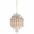 Corbett Lighting Chimera 7 Light 18-1/2" Wide Mini Chandelier with Crystal Accents Tranquility Silver Leaf