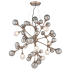 Corbett Lighting Element 40 Light Pendant with Hand-Crafted Iron Stria Gold Leaf