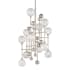 Corbett Lighting Majorette 12 Light 24-1/4" Wide LED Chandelier Silver Leaf / Polished Chrome