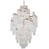 Corbett Lighting Mont Blanc 25 Light 45" Wide Crystal Waterfall Chandelier Modern Silver Leaf