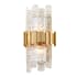 Corbett Lighting Ciro 2 Light 16" Tall Wall Sconce with Handmade Glass Shade - ADA Compliant Antique Silver Leaf Stainless