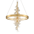 Corbett Lighting Jasmine Single Light 28" Wide LED Ring Chandelier Gold Leaf