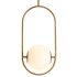 Corbett Lighting Everley Single Light 14" Wide Pendant Vintage Brass