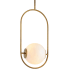 Corbett Lighting Everley Single Light 18" Wide Pendant Vintage Brass