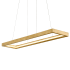 Corbett Lighting Jasmine 60" Wide LED Suspension Linear Chandelier Gold Leaf