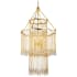 Corbett Lighting Kiara 16 Light 40" Wide Crystal Waterfall Chandelier Gold Leaf