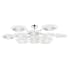 Corbett Lighting Topaz 13 Light 57" Wide LED Semi-Flush Ceiling Fixture Polished Nickel