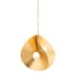 Corbett Lighting Peony 4 Light 18" Wide Abstract Pendant Gold Leaf