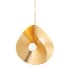 Corbett Lighting Peony 4 Light 24" Wide Abstract Pendant Gold Leaf