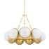 Corbett Lighting Althea 34" Wide Chandelier Vintage Polished Brass