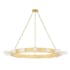 Corbett Lighting Citrine 49" Wide Ring Chandelier Vintage Brass