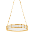 Corbett Lighting Leda 20" Wide Ring Chandelier Vintage Brass