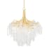 Corbett Lighting Genoa 9 Light 32" Wide Abstract Chandelier Gold Leaf