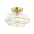 Corbett Lighting Esme 18" Wide Flush Mount Ceiling Fixture Vintage Polished Brass