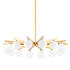 Corbett Lighting Astra 14 Light 40" Wide Chandelier Vintage Brass