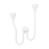 Corbett Lighting Anastasia 2 Light 26" Tall Wall Sconce Gesso White