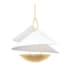 Corbett Lighting Carini 3 Light 24" Wide Pendant Vintage Gold Leaf / Gesso White
