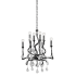 Corbett Lighting Aveline 8 Light 22" Wide Crystal Candle Style Chandelier Black Silver Leaf