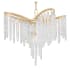 Corbett Lighting Pandora 7 Light 32" Wide Crystal Chandelier Gold Leaf