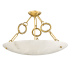 Corbett Lighting Yadira 6 Light 26" Wide Semi-flush Bowl Ceiling Fixture Vintage Brass